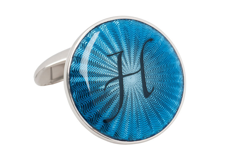 Запонки "Именные буква h" 