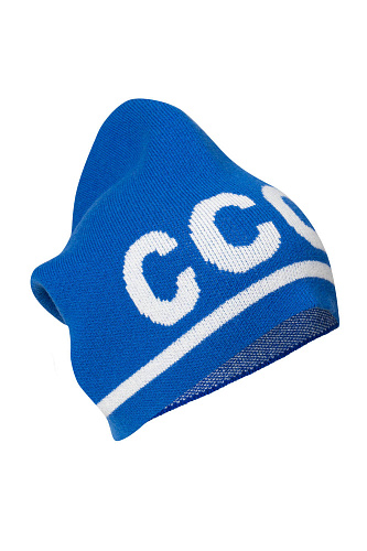 Шапка "СССР" (шерсть 90% кашемир 10%. синий) 