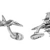 Запонки "Су-27"  (серебро 925 пробы/4 рубин кр. 1,0, 2/2, 0,024ct ) 