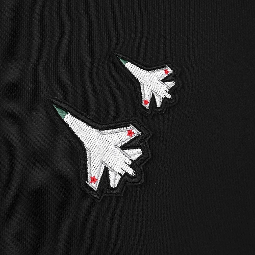 Толстовка бомбер "Башни Кремля" (хлопок 88%, полиэстер 12%. черный S) 