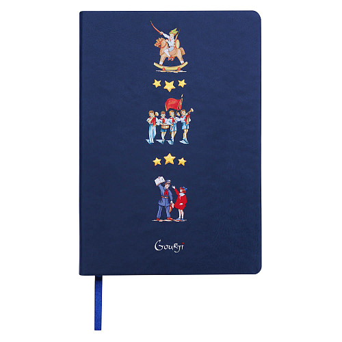 Ежедневник "Пионеры" синий (00323.030, кожзаменитель синий a5 с рельефным изображением) 