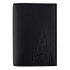 Обложка для паспорта "Башни Кремля" (телячья кожа черный тиснение) 