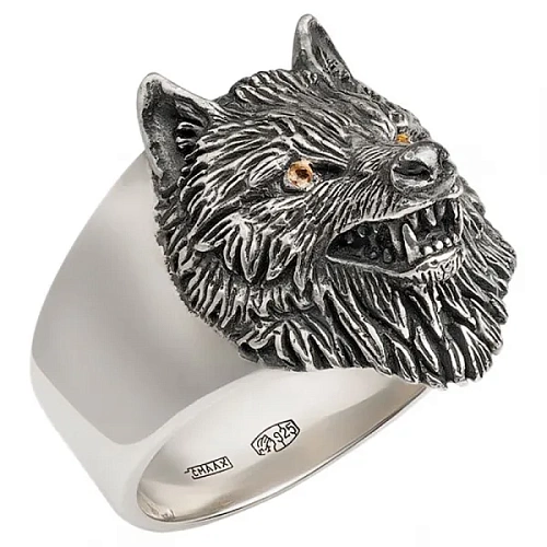 Перстень "Волк"  (серебро 925 пробы) 
