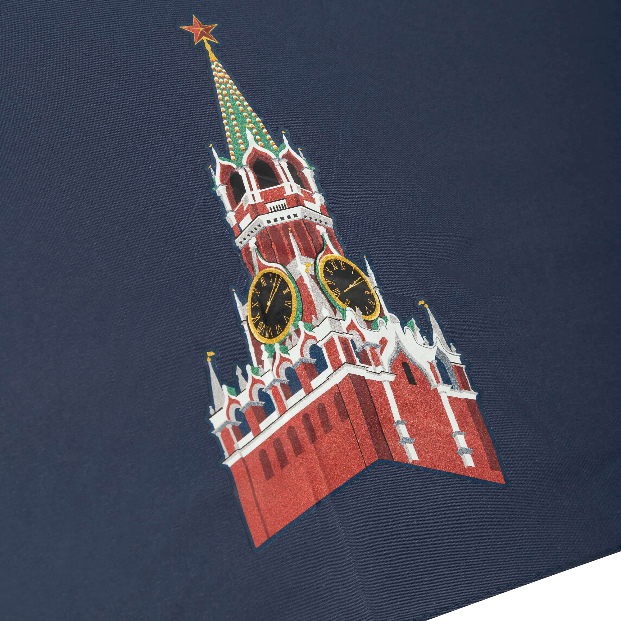 Зонт складной "Башни Кремля" (синий )