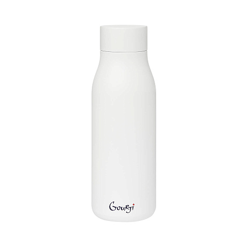 Термобутылка "СССР" (с рельефным изображением сталь белая) 