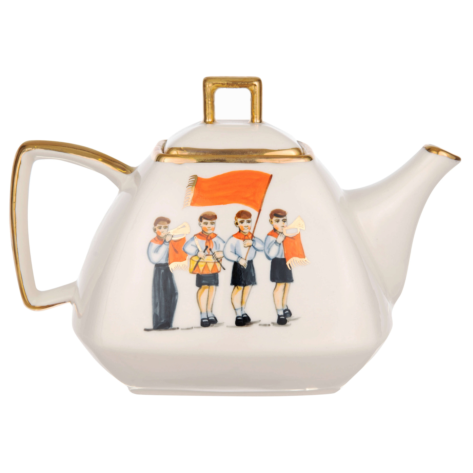 Чайник "Парк культуры"  (керамика белый)