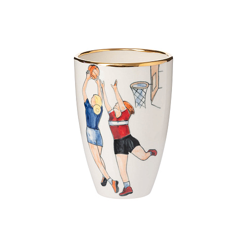 Чашка для чая «Спорт и здоровье» (керамика белый) 