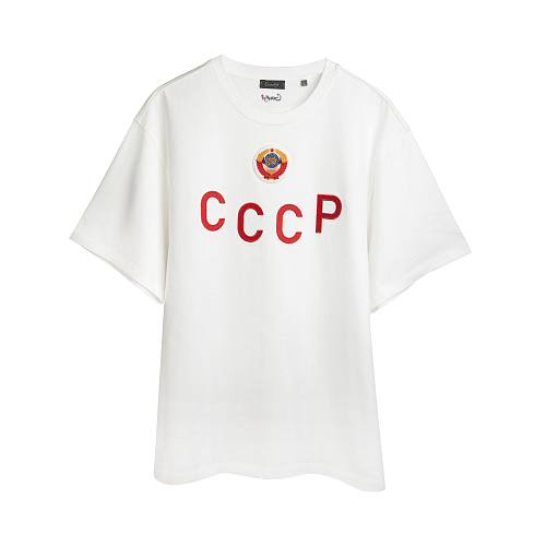 Футболка "СССР" (хлопок 100%, белый XL/2XL) 