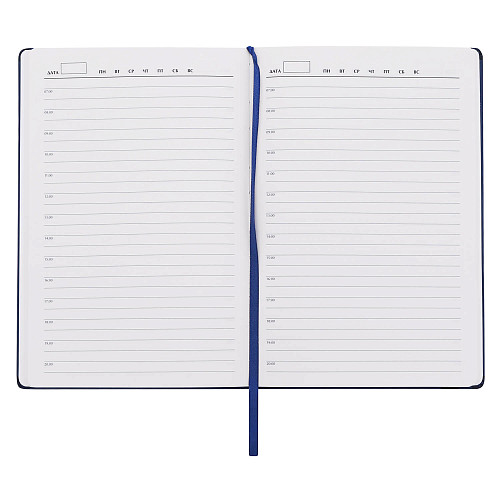 Ежедневник "Спортсмены" синий (00324.030, кожзаменитель а5 с рельефным изображением) 