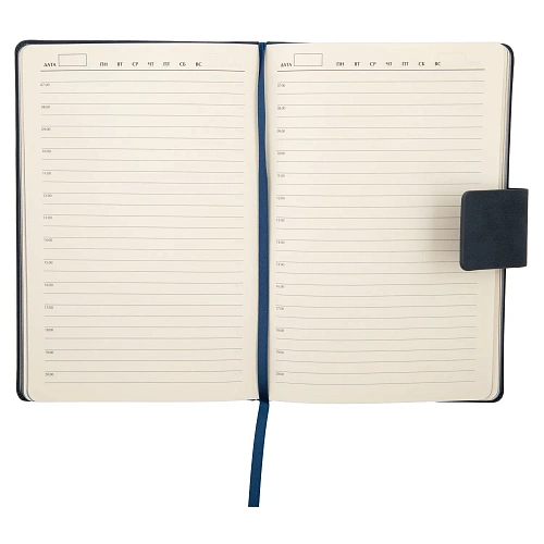 Подарочный набор "Мужество" (аккумулятор, ежедневник и ручка синий) 