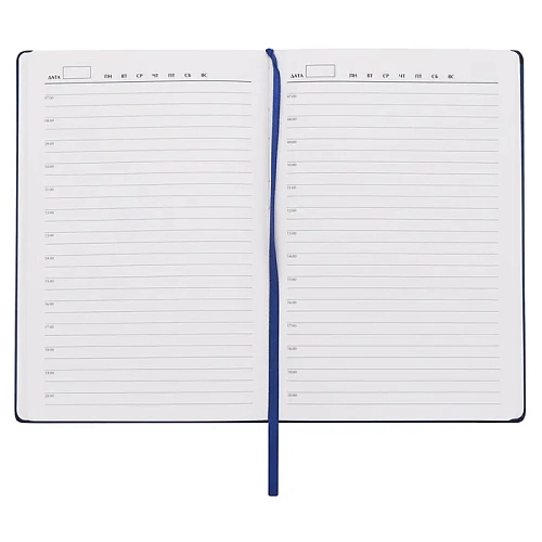 Ежедневник "Звезда" синий (арт. 23281.030 замша с клапаном а5 с рельефным изображением) 