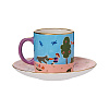 Чайная пара "Фантазёры" (керамика, голубой) 