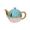 Чайник "Фантазёры" (керамика, голубой) 