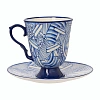 Чайная пара "Мечта о полете"  (керамика, голубой) 