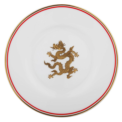 Чайная пара "Дракон"  (фарфор белый) 