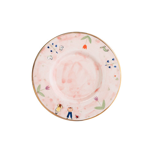 Блюдце "Фантазёры" (керамика, цветной) 