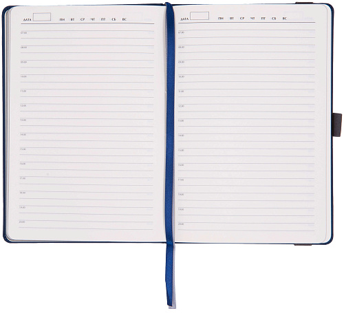 Ежедневник "Щит и меч"  (арт. 00321.031 с рельефным изображением синий) 