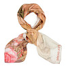 Платок "Бахчисарай" (шелк 100% бежевый розовый зеленый 120х120) 