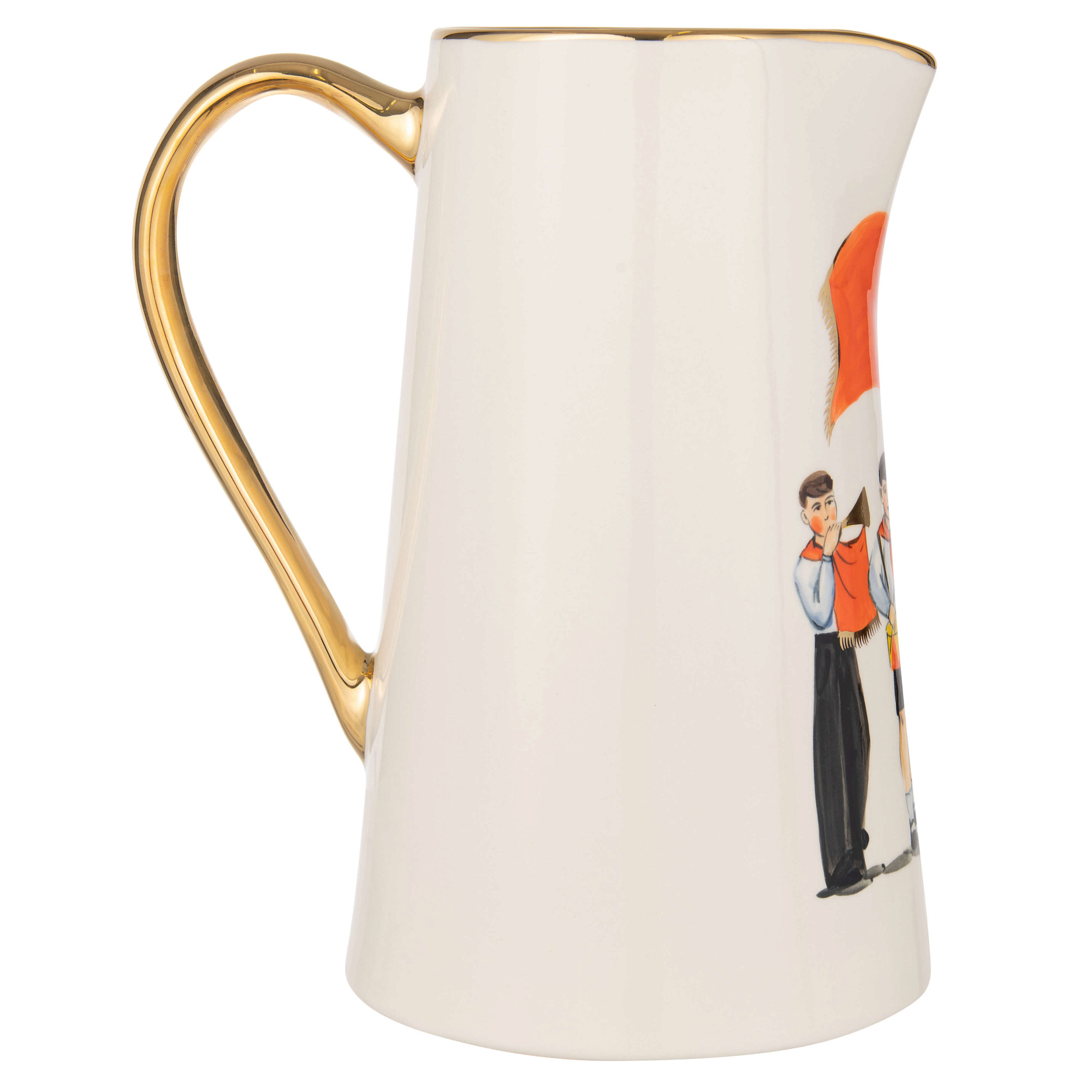 Кувшин "Парк культуры"  (керамика белый большой)