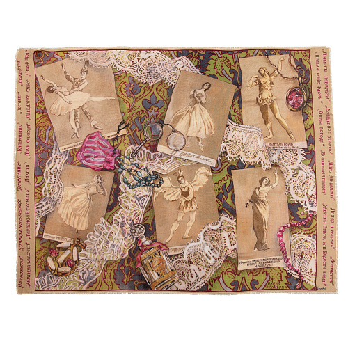 Шаль "Мариинский театр" (шерсть 100%, бежевый, 135х175) 