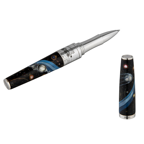 Ручка чернильная "Космос"  (серебро 925 пробы/смола/лак) 