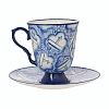 Чайная пара "Мечта о полете"  (керамика, голубой) 