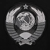Толстовка бомбер "Герб Союза" (хлопок 88%, полиэстер 12%. черный S) 