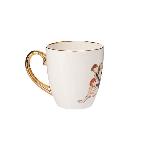 Чашка для чая «Спорт и здоровье» (керамика белый) 