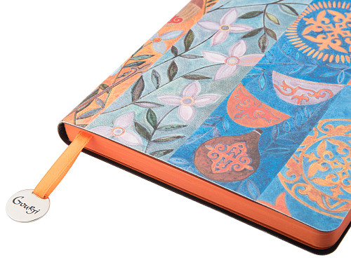 Ежедневник "Праздник весны" (кожзаменитель голубой разноцветный а5) 