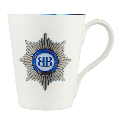 Чайная кружка "Вера и верность" (фарфор, белый) 