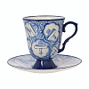 Чайная пара "Мечта о полете"  (керамика, голубой) 