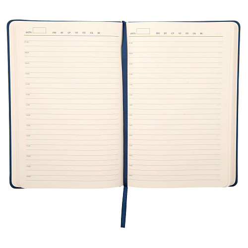 Подарочный набор "Спортсмены" (аккумулятор, ежедневник и ручка синий) 