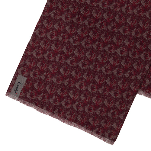 Шарф "Кавалеристы" (шерсть 100% красный 40x195) 