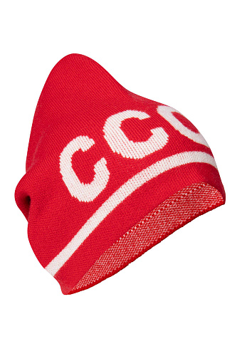 Шапка "СССР" (шерсть 90% кашемир 10%. красный L) 