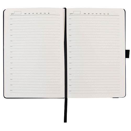 Ежедневник "Русская тройка" (кожзаменитель, черный a5) 