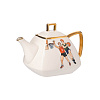 Чайник "Спорт и здоровье" (керамика белый ) 
