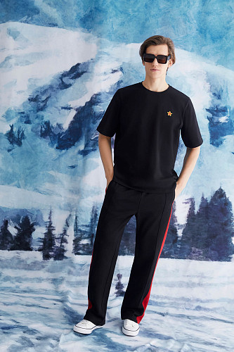 Футболка "Звезда" (хлопок 100% черный S) 