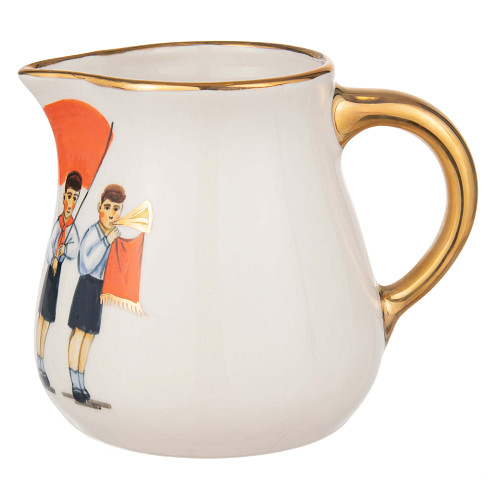 Молочник "Парк культуры"  (керамика белый большой) 