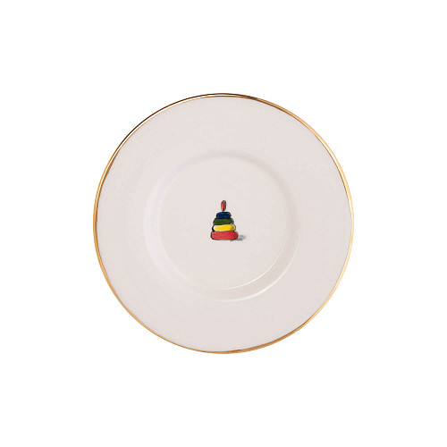 Блюдце "Детская комната" (керамика белый) 