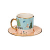 Чайная пара "Фантазёры" (керамика, голубой) 