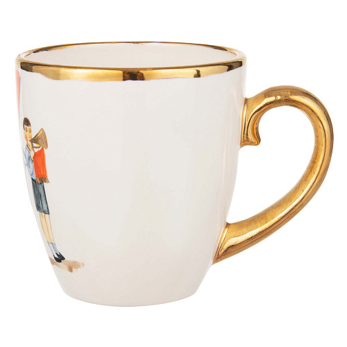 Чашка для чая "Парк культуры" (керамика белая ) 