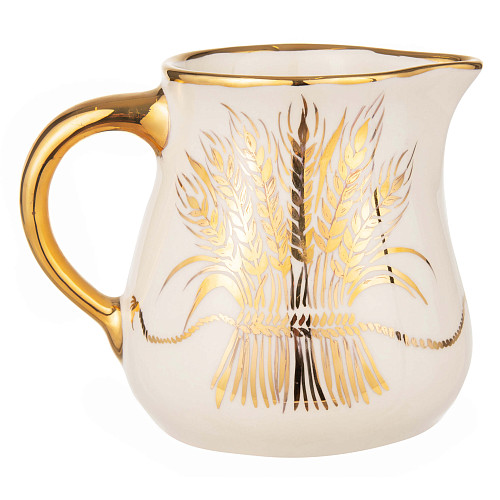 Молочник "Пшеница" (керамика белый) 