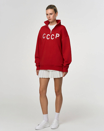Олимпийка "СССР" (хлопок 100%, красный XS/S) 