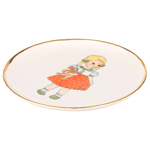 Блюдо "Детская комната" (керамика белое) 