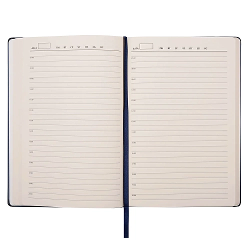 Ежедневник "Зимняя деревня"  (00328.030, синий) 