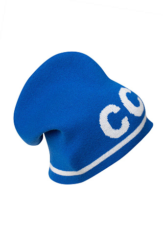 Шапка "СССР" (шерсть 90% кашемир 10%. синий) 