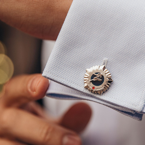 Запонки "ГТО 1972" эмаль 