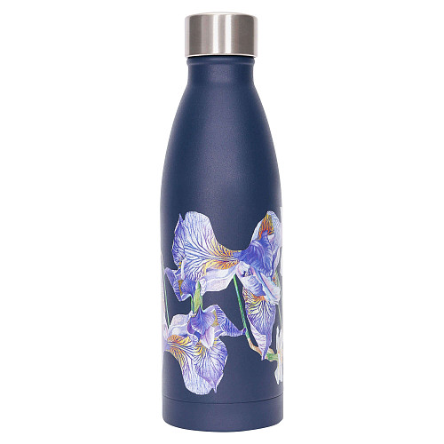 Термобутылка "Ирисы" (сталь синий белый желтый 500 мл) 