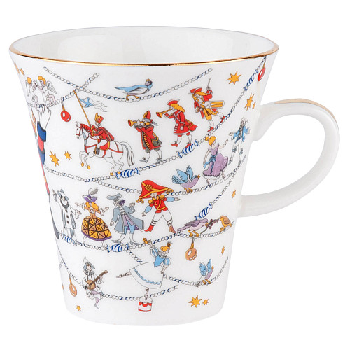 Кофейная пара "Щелкунчик" (фарфор белый) 