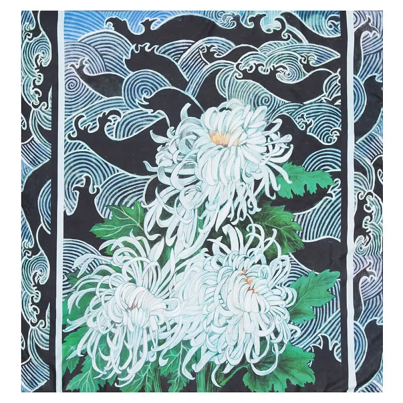 Платок "Хризантемы" 